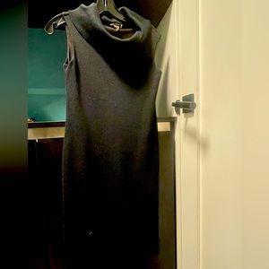 Black dress - stretchable with lining. Sleeveless and cowl neck. Versatile.